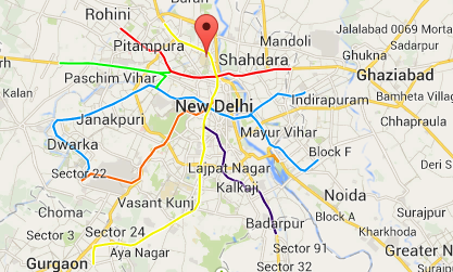 delhi escorts map